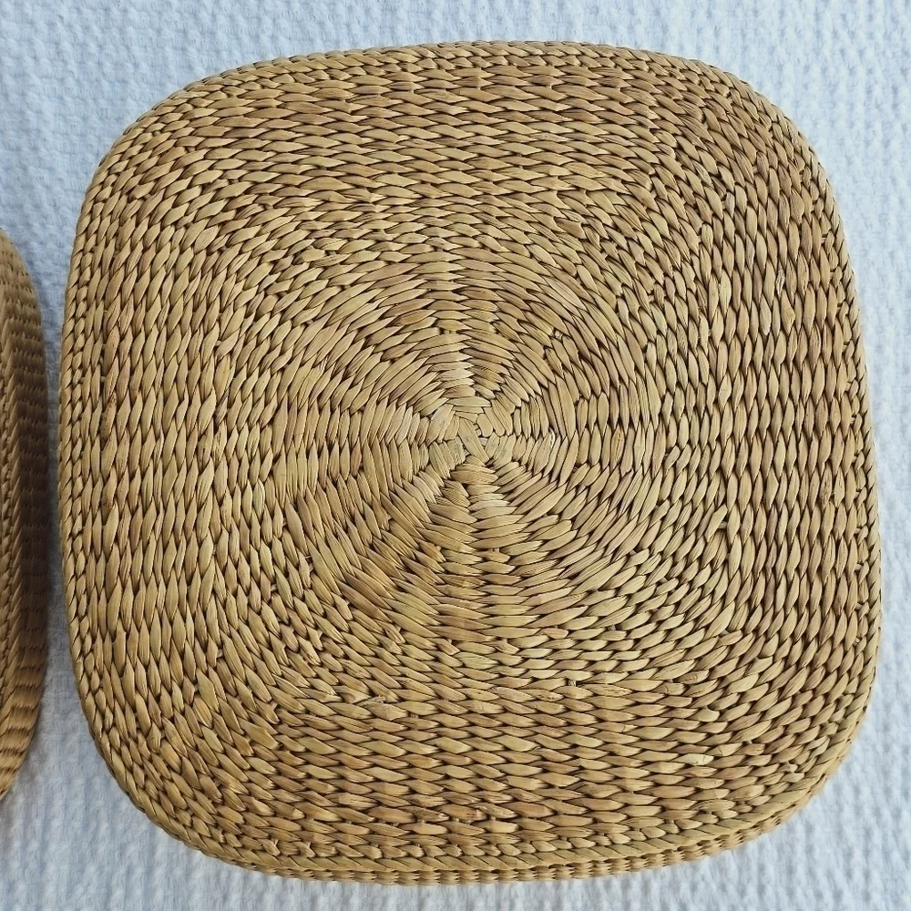 Vintage Handwoven South American Square Lidded Basket vibrant